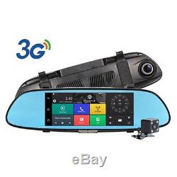 Car 3G 1080P DVR Car Video Rearview Mirror Wifi GPS Dual Lens Dash Cam Recorder