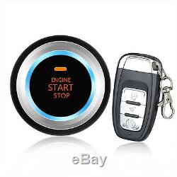 Car Alarm System Passive Keyless Entry Engine Ignition Start Push Button Remote