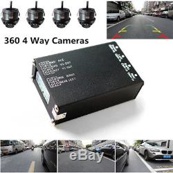 Car Parking Assistance Panoramic 360° Rearview Camera System With Monitor System