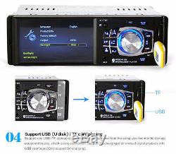 Car SUV Stereo Radio 4.1 Bluetooth In-Dash HD MP5 MP3 USB Player Camera DC 12V