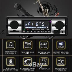 Car Stereo Radio Bluetooth In-dash Head Player FM/MP3/AUX & Remot+ microphone