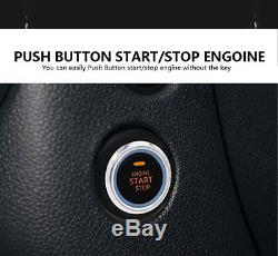 Car alarm system keyless entry&push button start/stop engine start trunk release