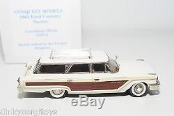 Conquest Models 9 Ford Country Squire 1963 White Mint Boxed