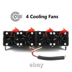 DC 12V 150With300W Adjustable 4 Hole Car Heating Dry Heater Fan Defroster Demister