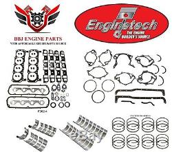 Enginetech Ford 289 302 Re Ring Rebuild Kit With Main Bearings 1963-1983