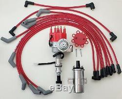 SMALL BLOCK FORD 289-302 HEI DISTRIBUTOR SMALL CAP RED 60K COIL PLUG WIRES