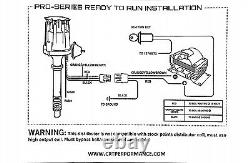 FORD FLATHEAD 239 255 V8 Small HEI Distributor RED + 45K Coil + USA Plug Wires