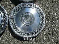 Factory 1975 to 1978 Ford Galaxie Country Squire LTD hubcaps wheel covers
