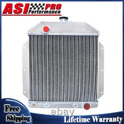 For 1949-1953 Ford Country Squire/Sedan/Anglia L4 L6 V8 3 Rows Aluminum Radiator