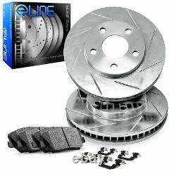 For Ford Country Squire, Custom 500 Front Slotted Brake Rotors+Ceramic Pads