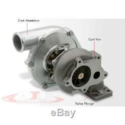 For T3/T4 T3 T4 Ball Bearing Upgrade Turbo Charger Boost. 63 A/R Air Ratio T04E