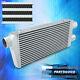 For Universal 2 Inlet To 1 Outlet Fmic Front Mount Intercooler 32.25x11.75x3