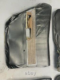 Ford 1969 1970 LTD COUNTRY SQUIRE Door Panels Black Interior LH RH Front Rear