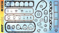 Ford/Edsel 215 223 262 OHV Full Engine Gasket Set/Kit BEST Head+Oil Pan 1952-64