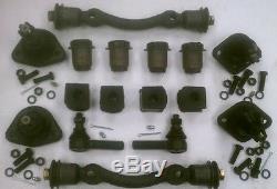 Ford FULL Size Front End Kit Tie Rod Ends+Ball Joints+Control Arm Bushings 1957