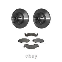 Front Brake Rotor and Hub Assembly & Brake Pads For 1974 Ford Country Squire