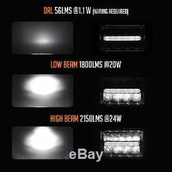 GENSSI Conversion 4x6 LED Headlights Headlamps for Chevy Camaro 1982-1992 (4pcs)