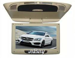 Grey 9'' Screen Flip Down Roof Mount Overhead TFT LCD Car DVD Multimedia Monitor