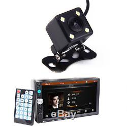 HD 7'' 2DIN Bluetooth Car SUV Stereo Audio MP4 MP5 Radio Player +Rearview Camera
