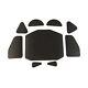 Hood Insulation Pad Gray 9pc Tar Saturated Felt For Ford Rem For-hin-060