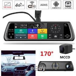 IPS Special Touch 4G Car Dual Camera Android Mirror GPS Bluetooth WIFI ADAS DVR