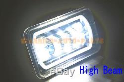 LED Headlight Hi/Low Sealed Beam Square Bulb for Jeep Cherokee XJ Truck Offroad