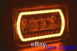 LED Headlight Hi/Low Sealed Beam Square Bulb for Jeep Cherokee XJ Truck Offroad