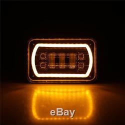 LED Headlight Square Bulb Hi/Low Sealed Beam for Jeep Cherokee XJ Truck Offroad