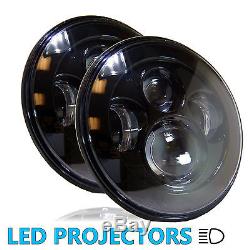 LED Projector Black Headlamp Headlight Set for Classic Car Truck Chevy GMC