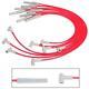Msd Custom Spark Plug Wire Set For 1973 Ford Country Squire Dc8501-05bc
