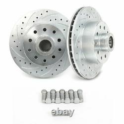 Mustang II IFS 11 Front Disc Conversion Kit Red GM D154 Calipers GM Ford 5 Bolt