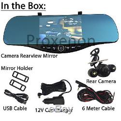NEW 1080P HD Rearview Blue Tint Mirror Front/Rear Camera Recorder #c31 Ford