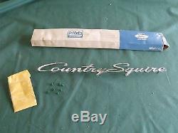 NOS 1964 Ford Galaxie Country Squire Nameplate FoMoCo 64