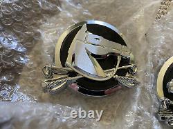 NOS 1966 Ford Country Squire Station Wagon Front Fender Emblem Pair