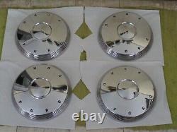 NOS 61 62 Ford Dog Dish HUB CAPS 10 1/2 Set of 4 Galaxie 500 HIPO 1961 1962