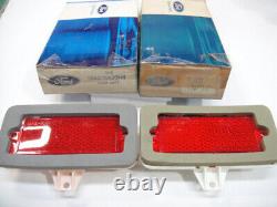 NOS Ford 1971 72 Galaxie LTD Custom Country Squire Body Side Marker Lamp RED pr