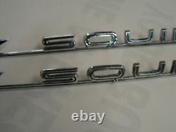NOS OEM Ford 1965 Galaxie Country Squire Station Wagon Emblems Ornaments Scripts