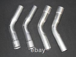 New! 2 DIY Exhaust Kit 45-90 Degree Straight Tubing 12 pc Set Aluminized Pipe