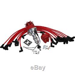 New Pro Billet Ignition Distributor With Coil and Wires For Ford 289 302 5.0L V8