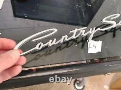 Nos 1962 Ford Country Wagon Squire Rear Emblem Script Oem C2ab-7120978-c Mint