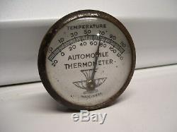 Original 1940s Accessory Automobile vintage Thermometer scta GM Ford Chevy bombs