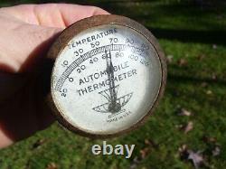 Original 1950s old auto Thermometer visor Accessory vintage scta GM Ford Chevy