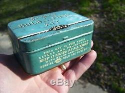 Original Ford motor automobile Emergency kit accessory vintage parts box tin