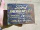 Original Ford Motor Co. Automobile Emergency Kit Tin Box Can Accessory Vintage