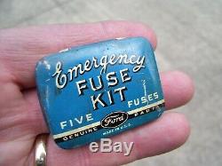 Original Ford motor co. Automobile Fuse kit accessory vintage parts can tool old