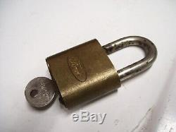 Original Ford motor co. Automobile lock brass key promo accessory tool vintage
