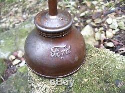 Original Ford motor co. Automobile oil Tool can promo accessory vintage oiler