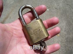 Original Ford motor co. Automobile old Lock key padlock promo accessory vintage