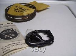 Original vintage nos mint 60s SEARS dual-gauge Amp Oil auto gm chevy accessory