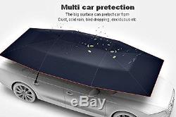 Portable Semi-automatic Outdoor Car Umbrella Sunshade Roof Cover UV Protection